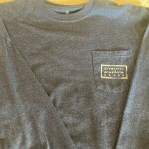 Navy Blue Long Sleeve Southern Marsh Tee, Size M